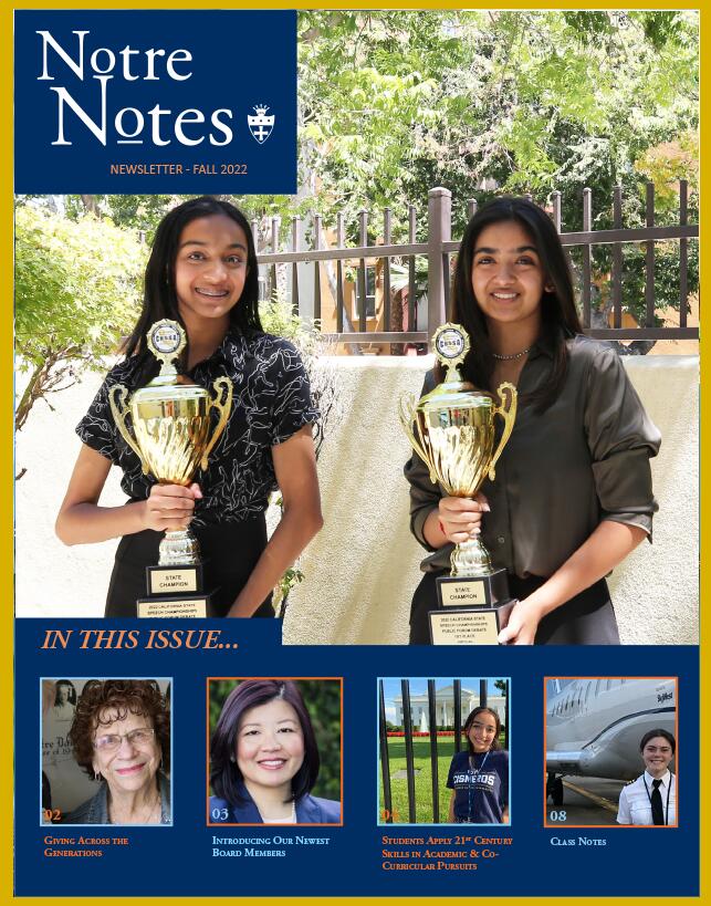 Read the fall issue of Notre Notes