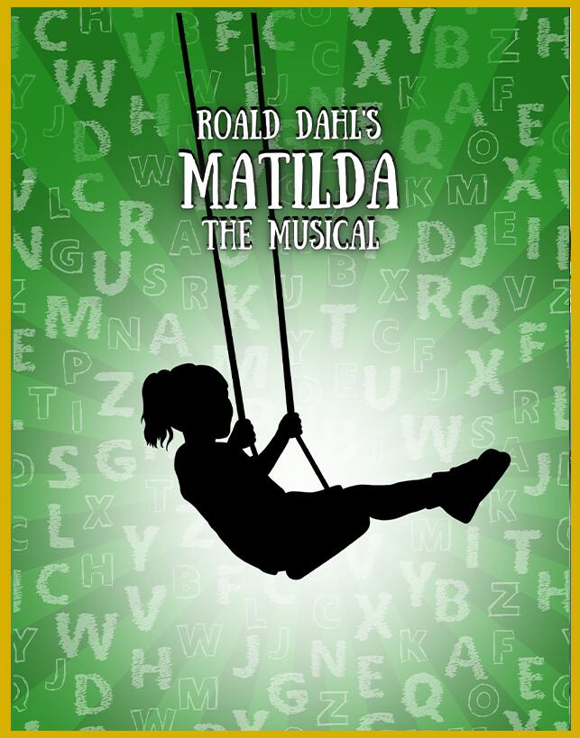 Matilda the musical image with girl on swing