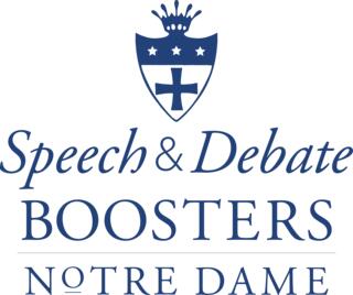 speech & debate boosters Notre Dame